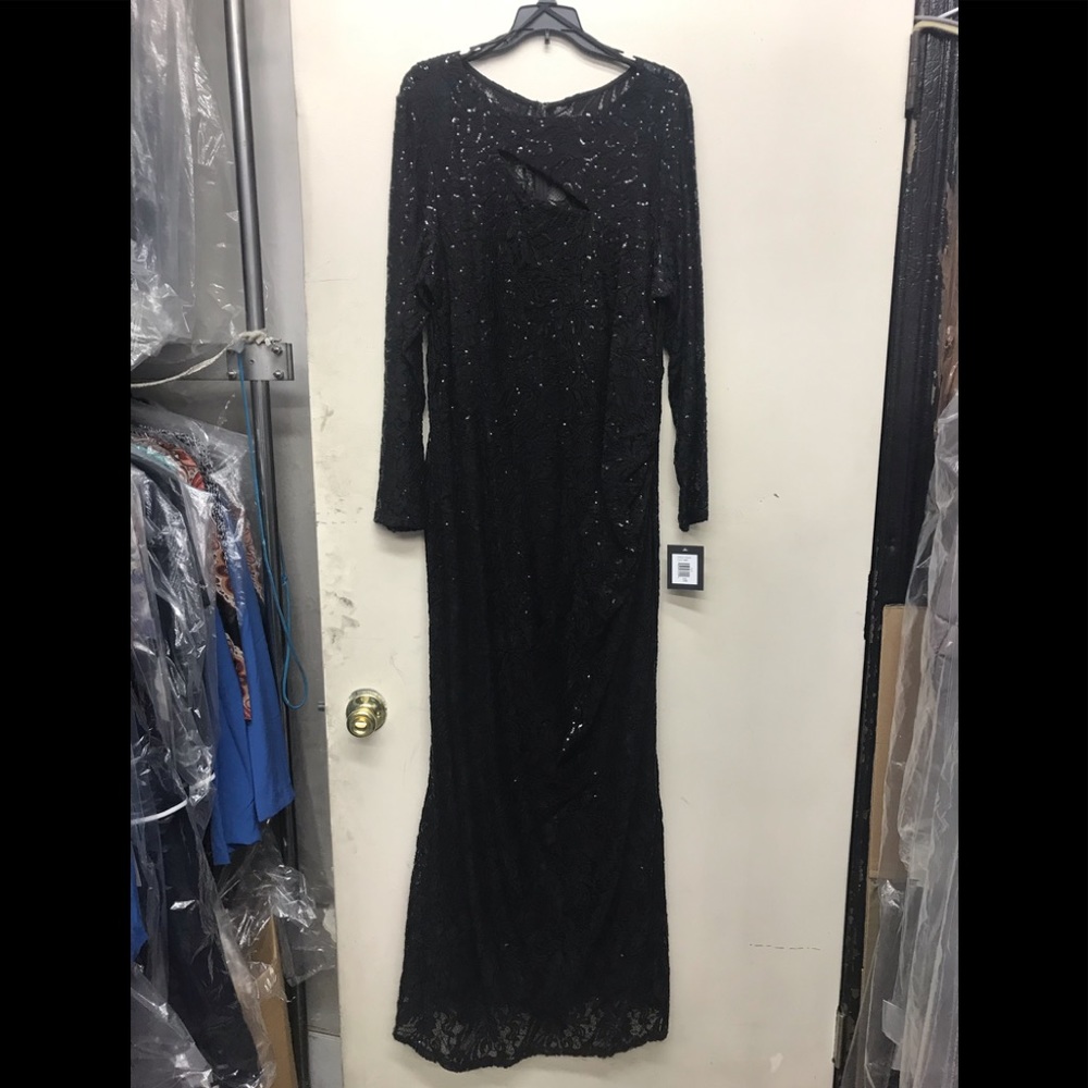 Marina long black lace all lined,NWT - Picture 3 of 8
